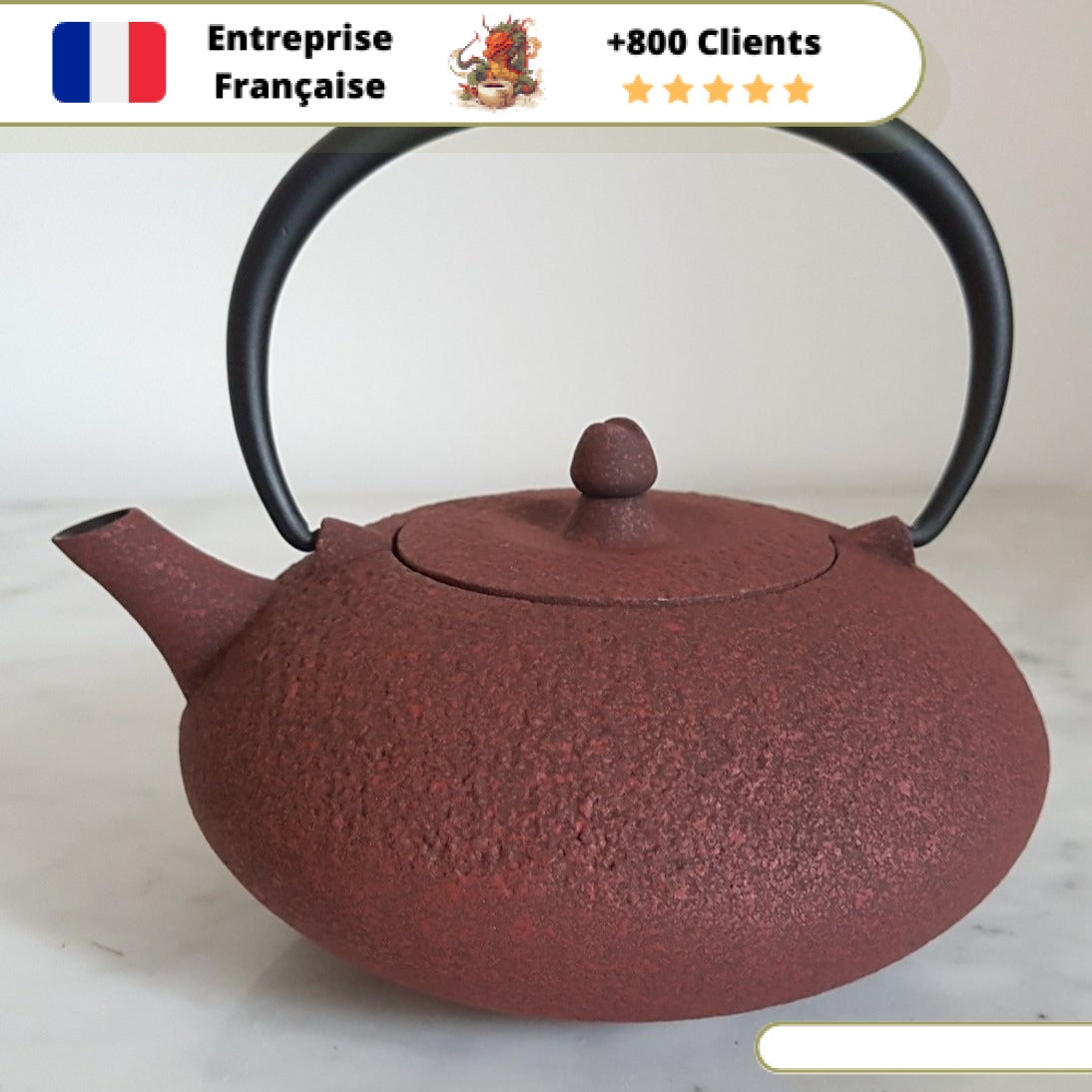 Théière en Fonte Individuelle Wazuqu Shibo 350ml – Image 6