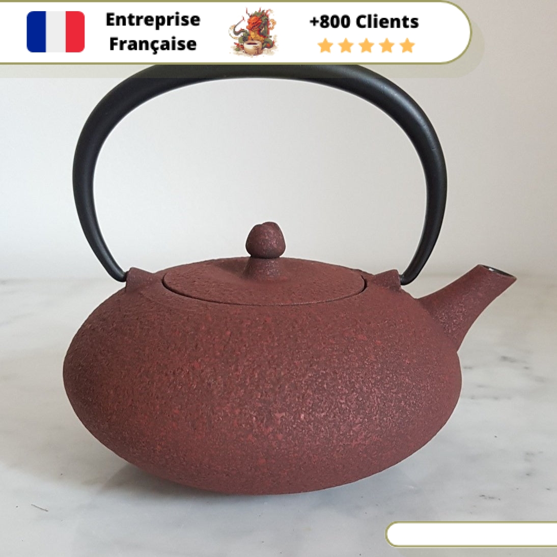 Théière en Fonte Individuelle Wazuqu Shibo 350ml – Image 3