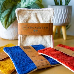 Eponge lavable – Jute + éponge