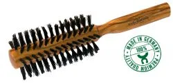 Brosse à cheveux en olivier, ronde