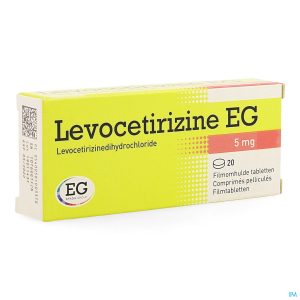 LEVOCETIRIZINE EG 5 MG 20 CPR