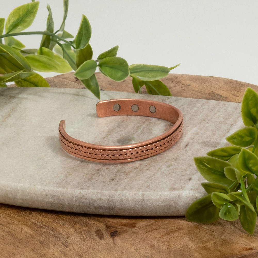 Bracelet de santé en cuivre avec 6 aimants – Image 2