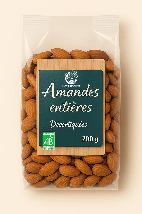 Amandes entières décortiquées – bio