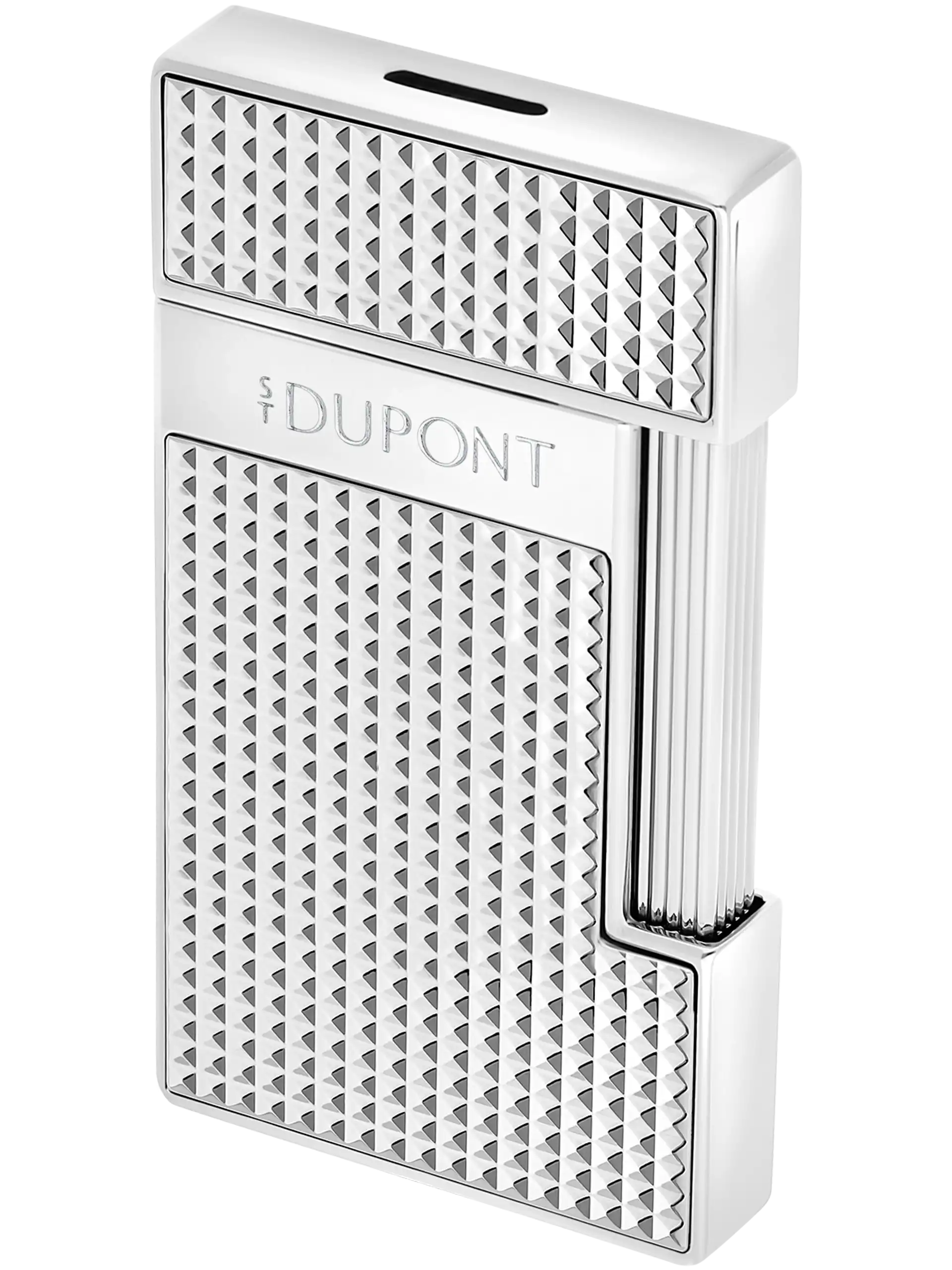 Briquet S.T. Dupont Slimmy Pointe De Diamand Argenté – Image 3