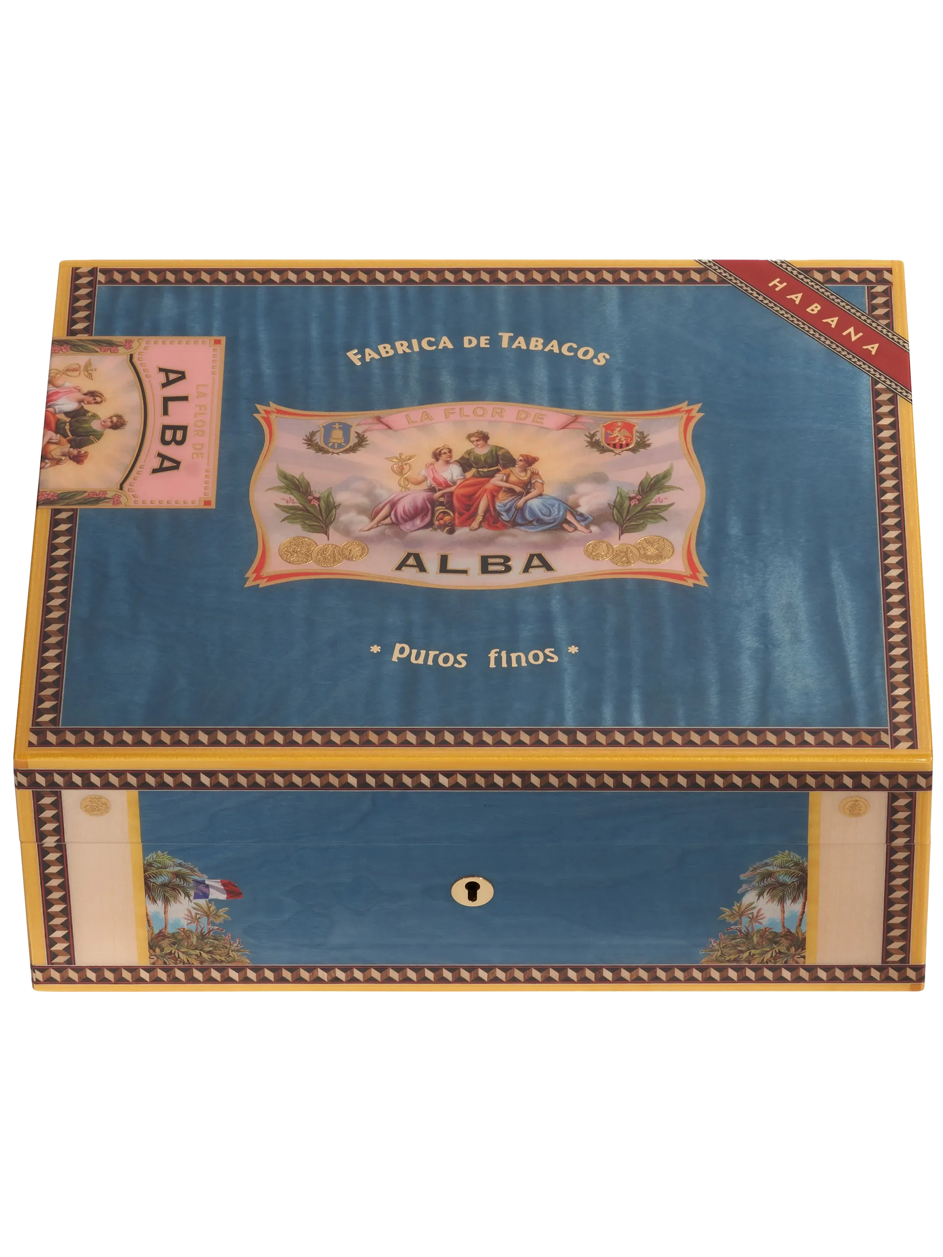 Cave à Cigares Elie Bleu Flor de Alba Bleu 75 cigares