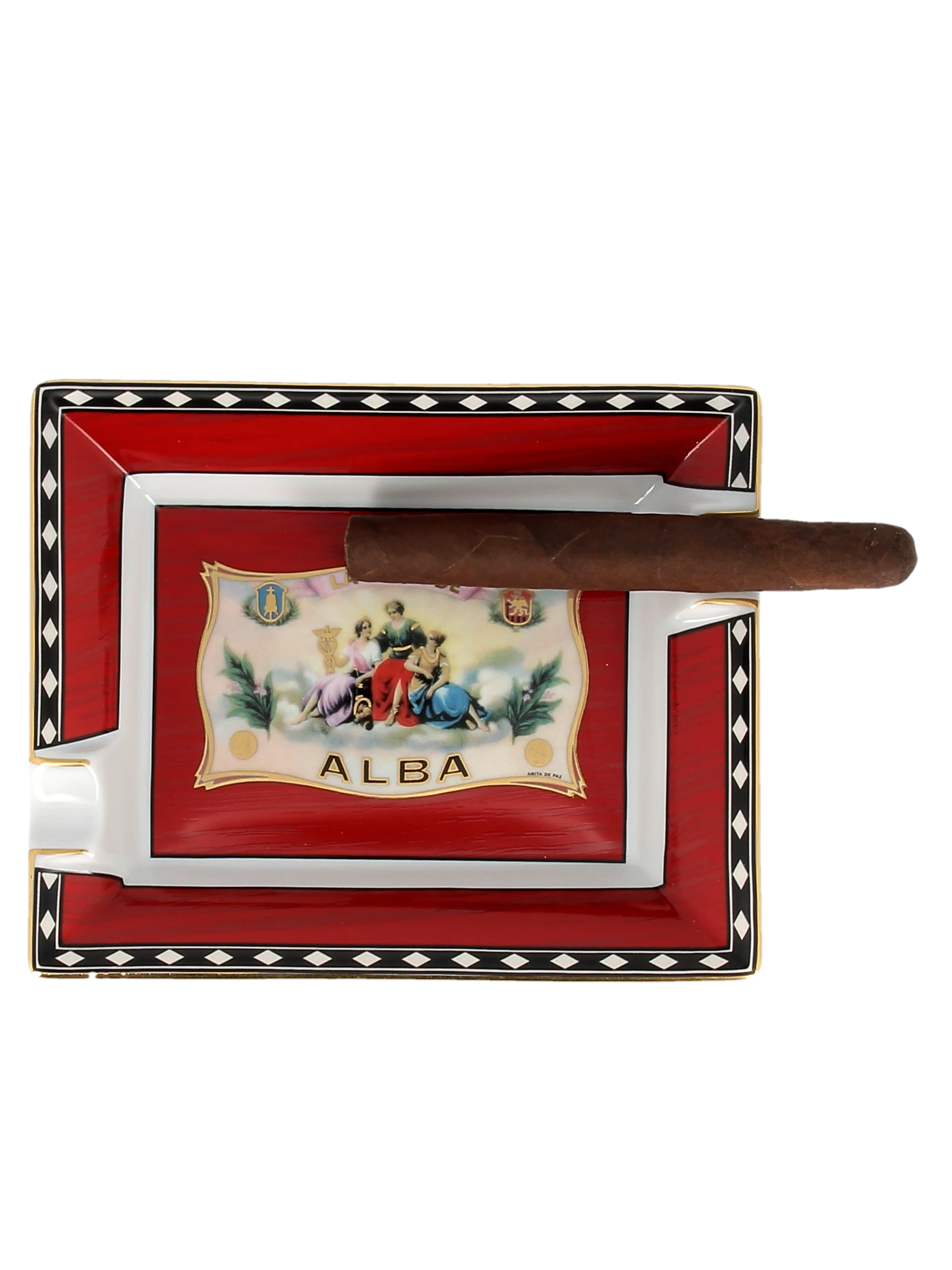 Cendrier Elie Bleu Alba Rouge – Image 4