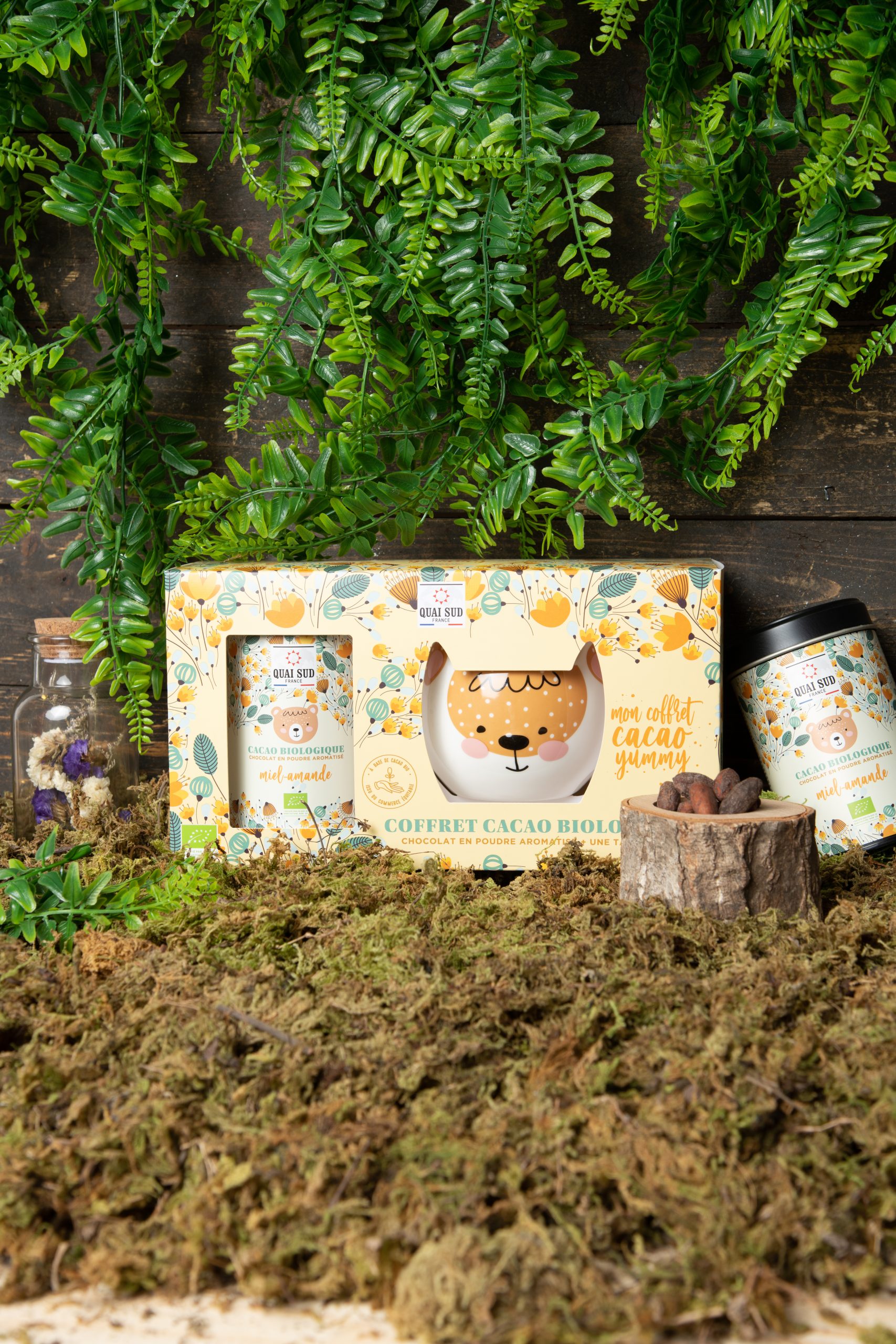 Coffret Cacao Bio* Ours « Yummy » Miel Amande – Image 3