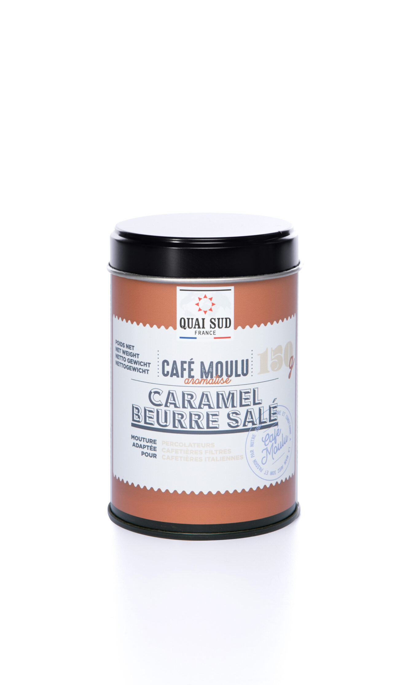 Café Moulu Aromatisé Caramel Beurre Salé – Image 2
