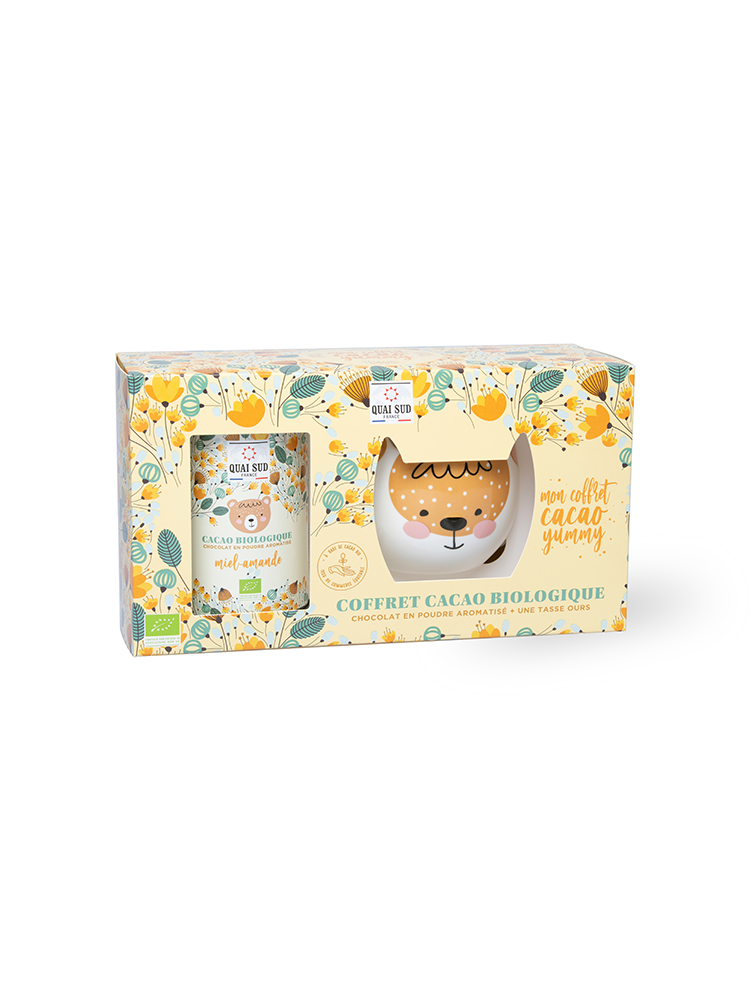 Coffret Cacao Bio* Ours « Yummy » Miel Amande – Image 2