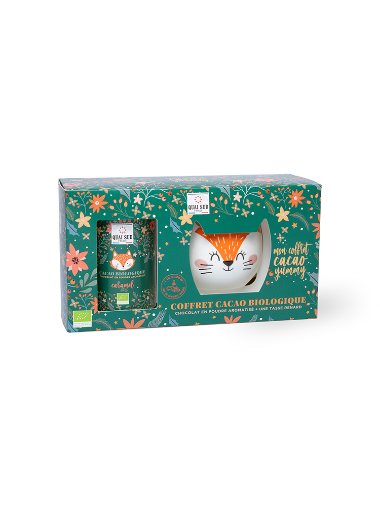 Coffret Cacao Bio* Renard « Yummy » Caramel
