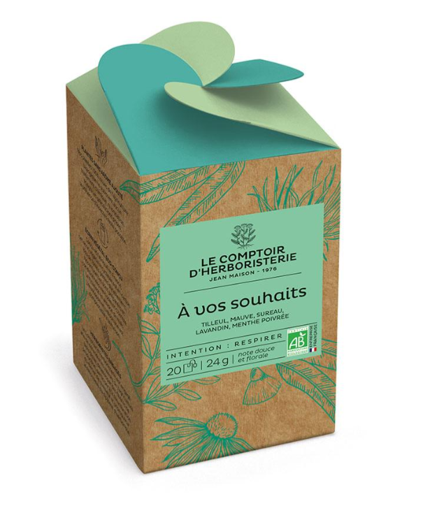 Tisane infusette A vos souhaits – Les comptoirs d’herboristerie