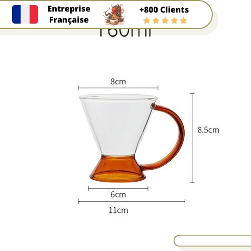 Théière en Verre avec Infuseur Verre 580ml – Image 2