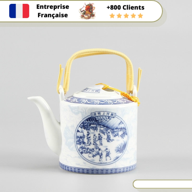 Théière Chinoise en Porcelaine 750ml – Image 4