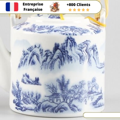 Théière Chinoise en Porcelaine 750ml – Image 8