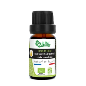Huile essentielle de bois de rose bio – 10 ml – Cailleau