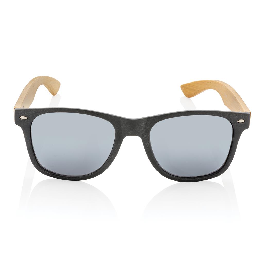 Lunettes de soleil en fibre de paille et bambou publicitaires – Image 5