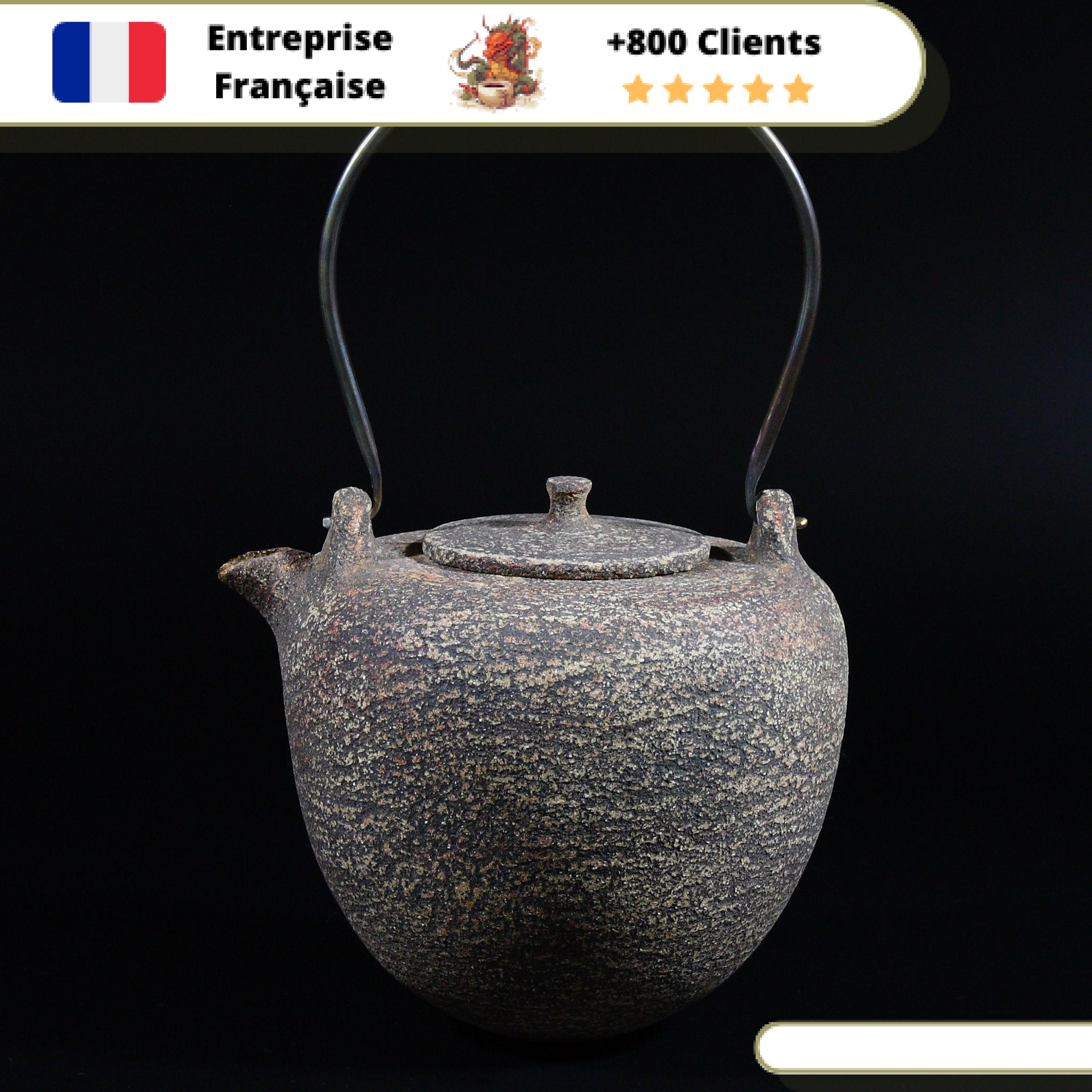 Théière en Grès Fabriquée en France 550ml – Image 4