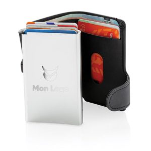 Porte-cartes en aluminium personnalisable