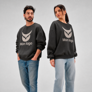 Sweat oversize Whitehaven en coton bio, rCotton et rPET – Fabriqué au Portugal
