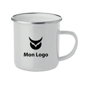 Tasse vintage en métal personnalisable