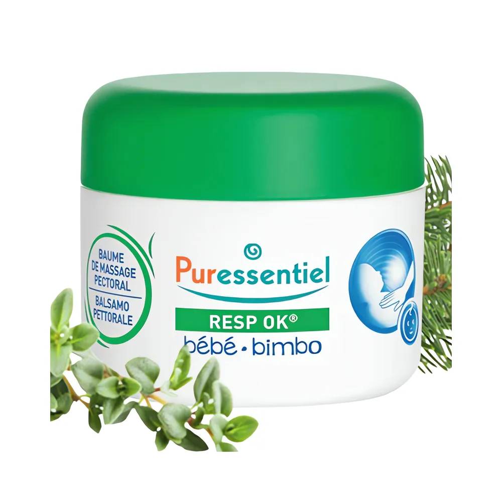 Baume de massage pectoral bébé – 30 ml – Puressentiel