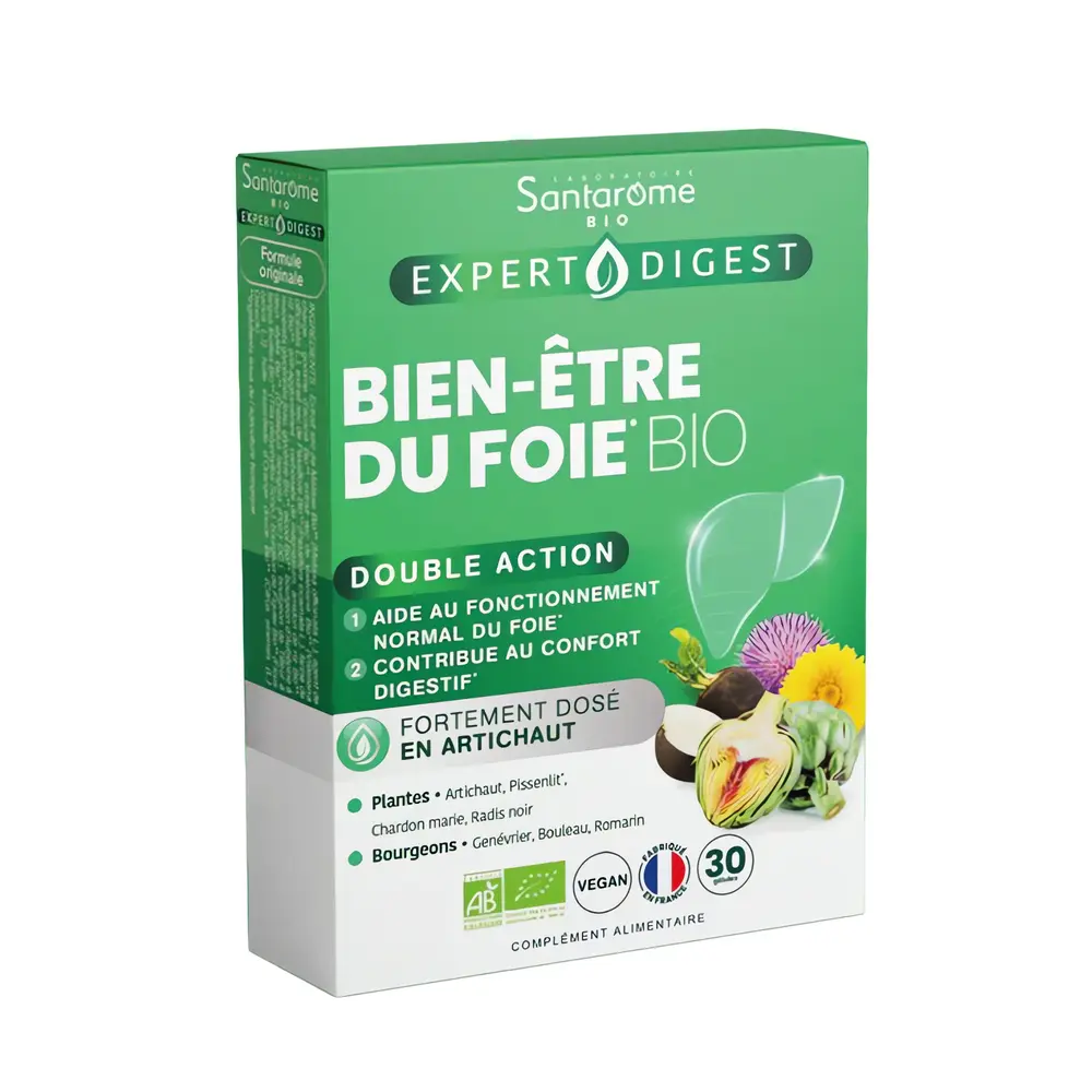 Bien être du foie – 30 gélules – Santarome – Image 2