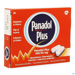 PANADOL PLUS 500 MG/65 MG 20 CPR