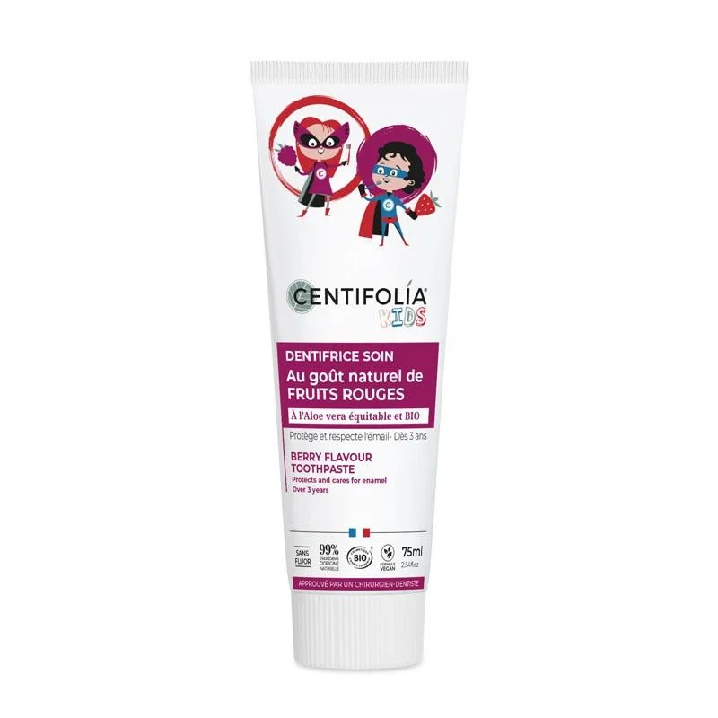 Dentifrice Fruits Rouges Bio Enfants 75 ml – Centifolia