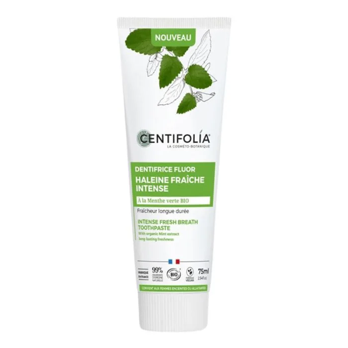 Dentifrice Fluor Haleine Fraîche Intense Bio 75 ml – Centifolia