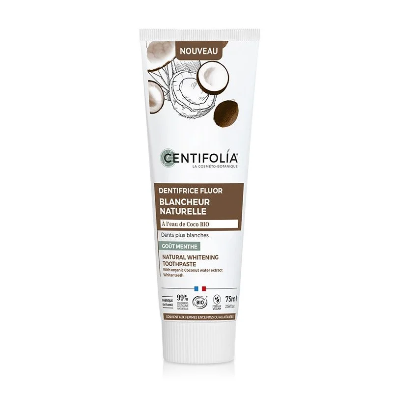 Dentifrice Fluor Blancheur Naturelle Bio 75 ml – Centifolia