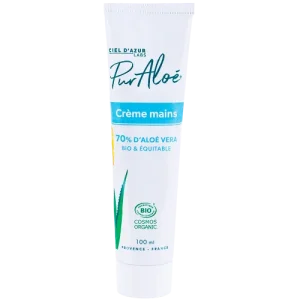 Crème Mains 70 % d’Aloe Vera Bio 100 ml – Pur Aloe