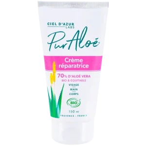 Crème Réparatrice 70 % d’Aloe Vera Bio 150 ml – Pur Aloe
