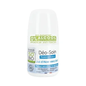 Déodorant Tolérance+ aloe vera – 50 ml – SO’BiO étic