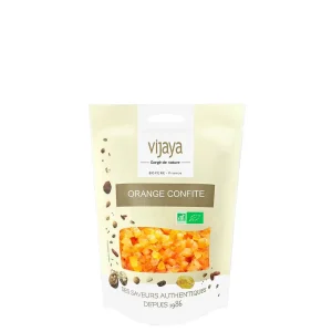 Ecorce d&rsquo;Orange Confite – Cubes – 250g – 5 mm – Bio*