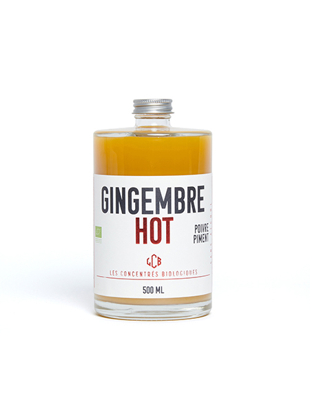 Boisson Rafraichissante Bio* Sans Alcool Concentré De Gingembre – Poivre – Piment