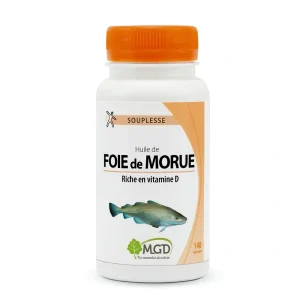Huile de Foie de Morue – 140 gélules – MGD Nature