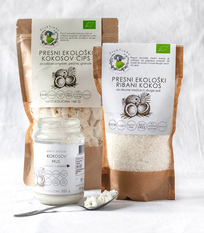 Drobtinka bio kokosov mus, 300g – Image 3