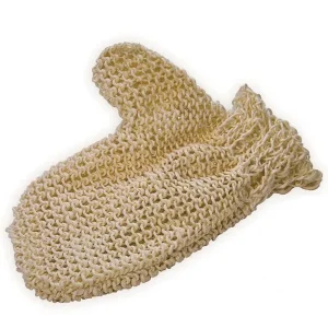Gant de massage sisal tricoté maille fine