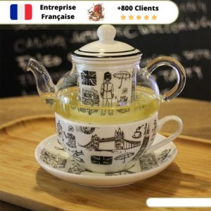 Théière Solitaire Anglaise en Verre 360ml