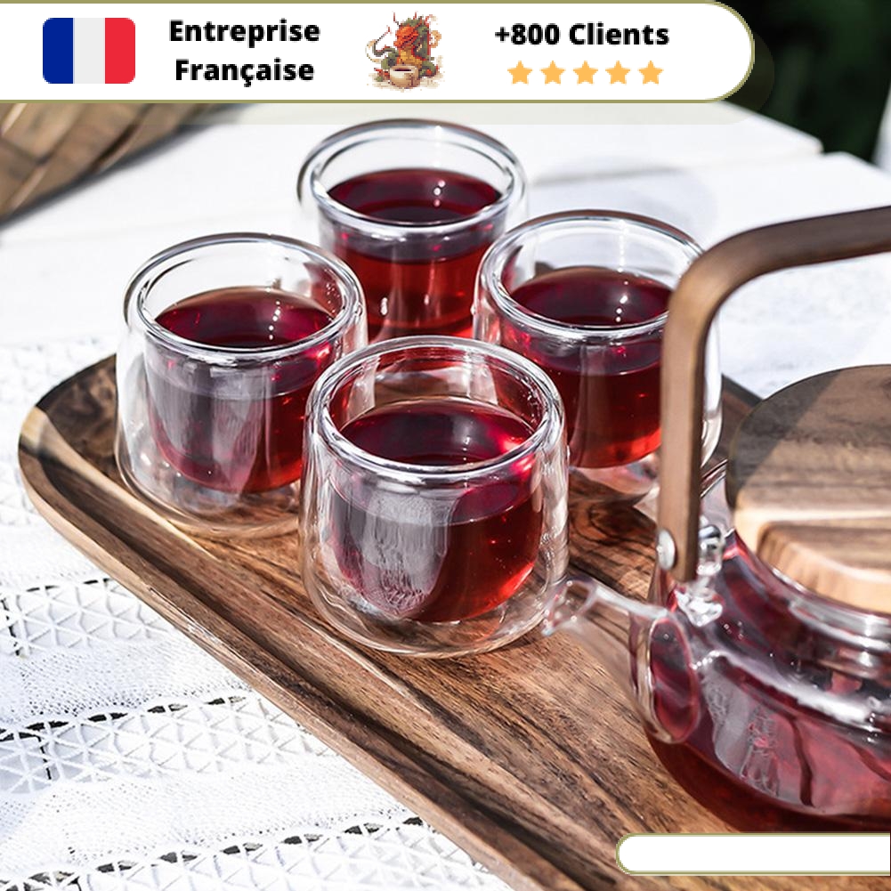 Service à Thé en Verre Théière 600ml – Image 8