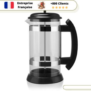 Théière en Verre à Piston 1L