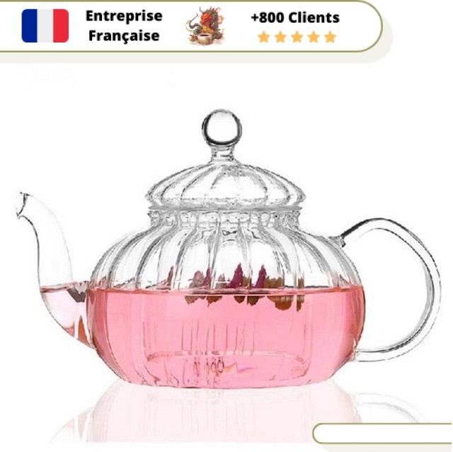 Théière en Verre Style Anglais 600ml – Image 2