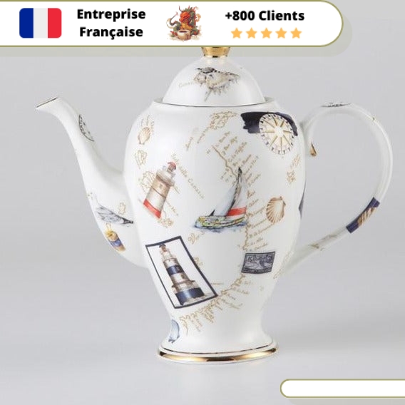 Théière en Porcelaine Grand Format 1350ml – Image 3