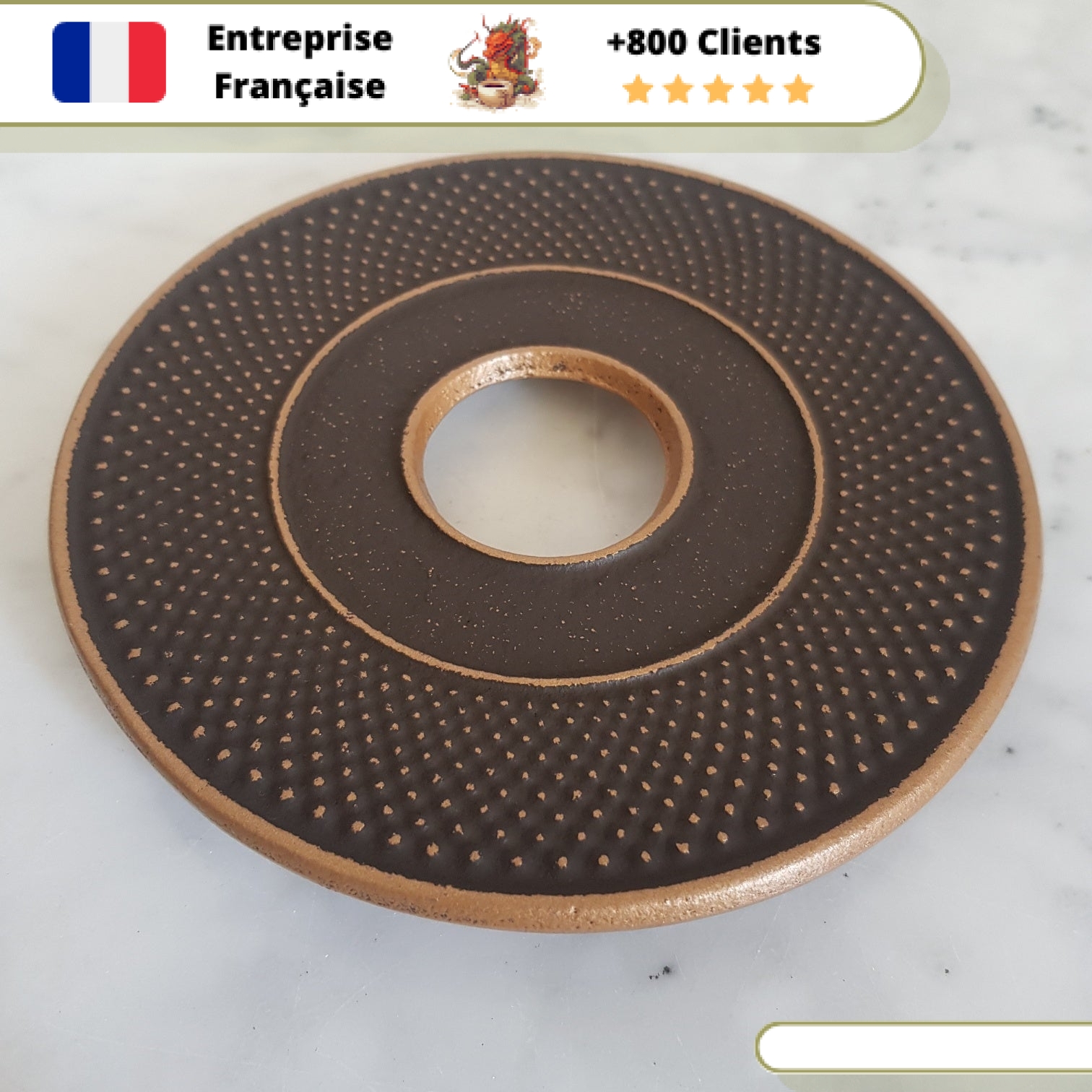 Repose Théière en Fonte Couleur Iwachu Arare 14cm – Image 9