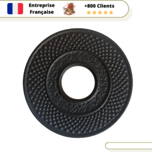 Repose Théière en Fonte Noir Iwachu Arare 10-14cm
