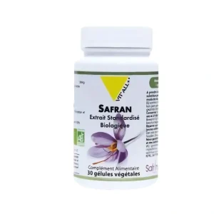 Safran – 30 mg – 30 gélules – Vit’all+