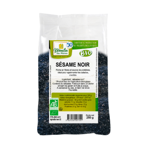 Graines de sésame noir bio – 250g