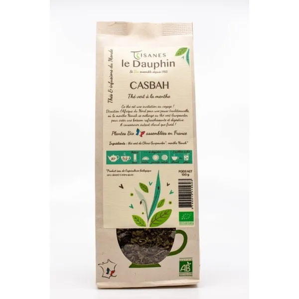 Thé vert menthe bio Casbah 80gr