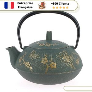 Théière en Fonte Fabriquée au Japon Iwachu Papillon 600ml