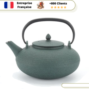 Théière en Fonte Plate Verte Wazuqu Itome 0,700L-1L